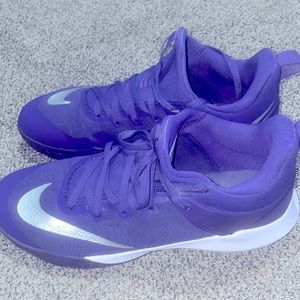 Nike Zoom, Size 14 , Color-Purple,White,Silver